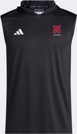 adidas Mens adidas Black Nebraska Huskers D4T Sleeveless Hoodie at Nordstrom, Size Medium
