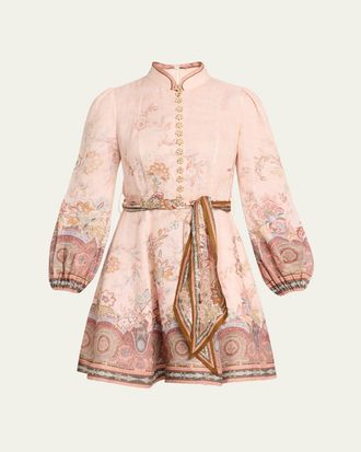 Zimmermann Alchemy Button Mini Dress