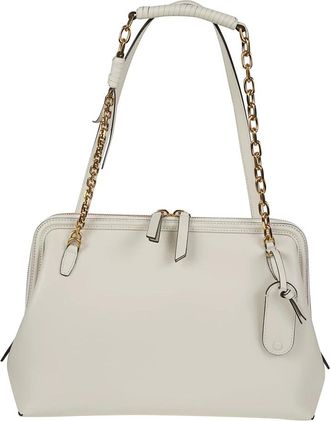 Etro Medium Doc Schoudertas - Dames - Schoudertassen - Wit - ONE Size - Leer - Tassen