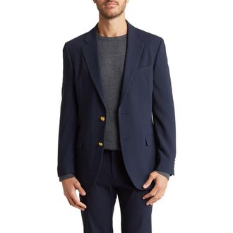 Nautica Branford Navy Blazer in Solid Navy/Metal at Nordstrom Rack, Size 46L