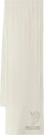 Moschino Wollen sjaal - unisex - Accessoires - Beige - Maat: ONE Size Wol