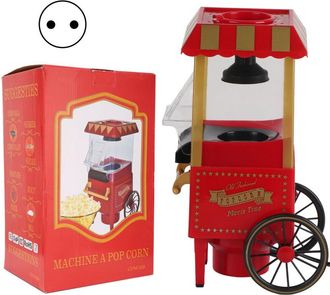 OEM M&aacute;quina Autom&aacute;tica De Palomitas De Ma&iacute;z Retro Roja, 220v, Para Fiestas, Regalos De Cumplea&ntilde;os, Enchufe Europeo