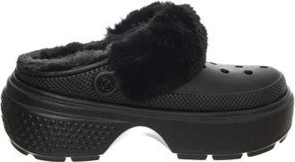 Crocs Stomp Lined Clog - Dames - Klompen - Zwart - 42 EU - Schoenen