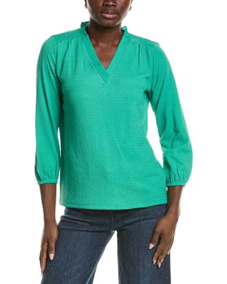 Jones New York 3/4-Sleeve V-Neck Top