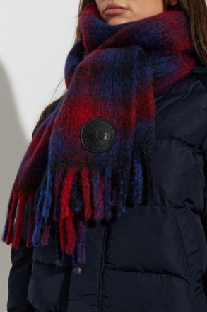 Canada Goose Scarf With Logo Patch, Unisex, Navy Blue