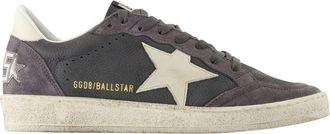 Golden Goose Ballstar Sneakers - Golden Goose Deluxe Brand - Leather - Grey