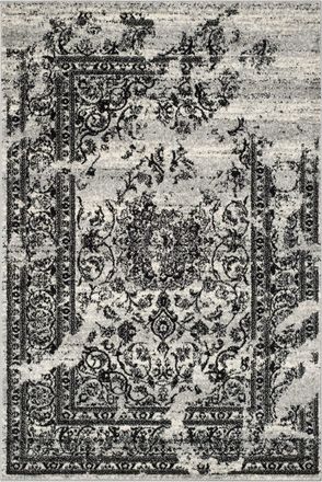 Safavieh Alfombra gris/negro 155 x 229 cm