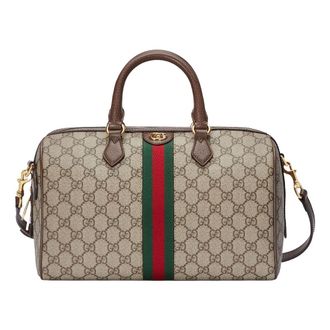 Gucci (WMNS) Gucci Ophidia GG Medium Top Handle Bag Beige Ebony 772065-96IWG-8745