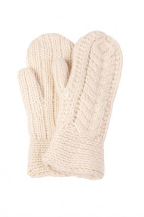 Nirvanna Designs Womens Soho Knit Mittens In White
