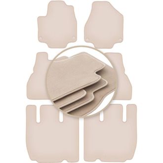OEM Alfombrillas Premium Beige Para: Chrysler Pacifica Ii 7 Plazas 2017