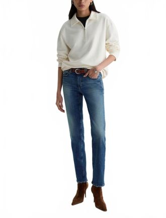 AG - Adriano Goldschmied Sandra Low-Rise Straight Jean In 10 Years Illiad