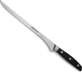 Arcos Cuchillo jamonero acero inoxidable forjado nitrum 250 mm mango negro