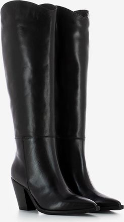 Stimm Stivali texani con tacco pelle nero