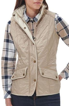 Barbour Cavalry Fleece Lined Vest in Lt Fawn at Nordstrom Rack, Size 2