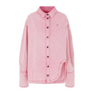 The Attico Dames, Blouses & Shirts, Roze, Maat: 2XS Katoen