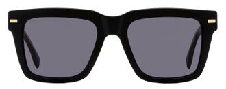 HUGO BOSS B1442S Bio Acetate Square Sunglasses - Black