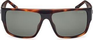 Guess Rectangular Sunglasses in Dark Havana /Green at Nordstrom Rack