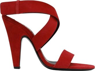 Alaia Cone Sandalen - Dames - Sandalen met hakken - Rood - 36 EU - Leer - Schoenen