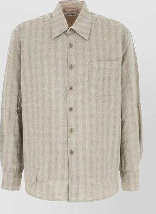 Our Legacy linen shirt buttoned cuffs chest pocket