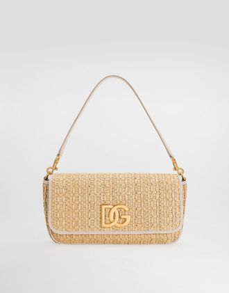 Dolce & Gabbana Rafia Crochet Shoulder Bag - Woman Multicolor Onesize