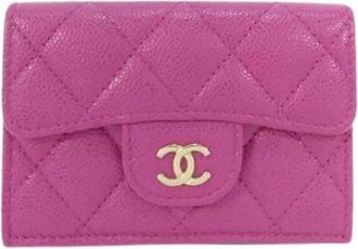 Chanel Pre-owned Wallets, female, Pink, Size: ONE SIZE Pre-owned Ap0230 Wallet (tri-fold)