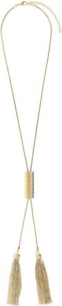 Balmain Lange Messing Ketting met Kwastjes - Dames - Kettingen - Geel - ONE Size - Accessoires