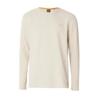 HUGO BOSS Tops, Heren, Beige, S, Katoen, Tempest Long-sleeved T-shirt