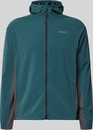 Halo Regular Fit Jacke mit Logo-Print Modell Division in Dunkelgruen, Gr&ouml;&szlig;e XXL