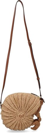 Anya Hindmarch Hermit Crab Straw Spiral Shoulder Bag