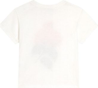 Dolce & Gabbana Logo-Print Hydrangea Cotton T-Shirt - White