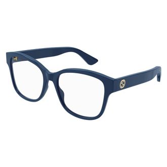 Gucci Optisch Montuur - unisex - Brillen - Blauw - 54 MM - Accessoires