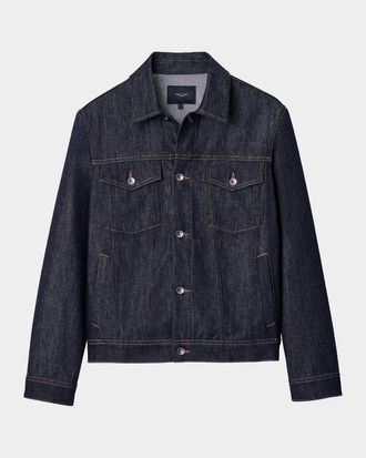 Rag & Bone Men & apos;s Cotton Denim Trucker Jacket