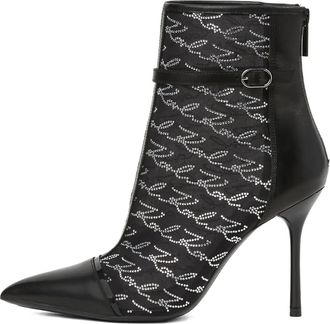 Karl Lagerfeld Stivaletti con logo - Nero