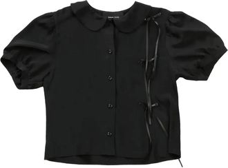 Simone Rocha Camicia con maniche a palloncino - Nero