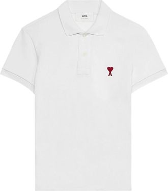 Ami Ami de Coeur Poloshirt - Heren - Polos - Wit - S - Katoen - Tops