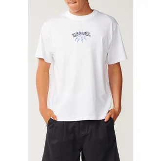 Rip Curl Disorder Balance Cotton Graphic T-Shirt in White at Nordstrom, Size Xx-Large