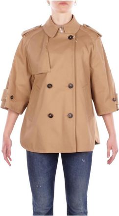 Fay Trench Caban - Dames - Mantel - Bruin - S - Katoen - Jassen