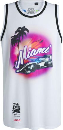 HUGO BOSS x VCARB fanwear tank top with Miami artwork