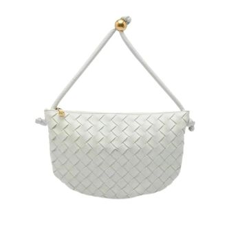 Bottega Veneta Pre-owned Turn Pouch - Dames - Vintage Schoudertas - Wit - ONE Size - Leer - Vintage
