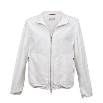 Brunello Cucinelli MenS Panama Lightweight Zip Front Jacket, Size 40