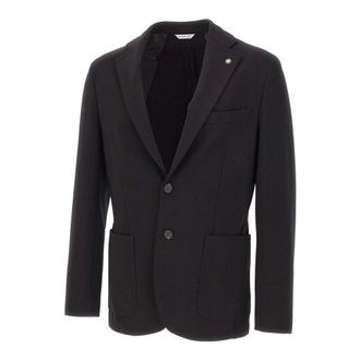 Manuel Ritz Heren, Jassen, Zwart, Maat: 2XL Viscose