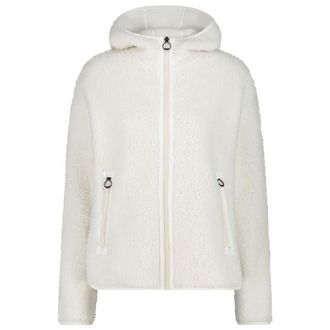 F.lli Campagnolo Jacket Fix Hood Bonded Teddy Fleecejacke f&uuml;r Damen | wei&szlig;