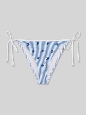 Tommy Hilfiger Bikinihose aus Seesucker mit Bindeb&auml;ndern in Blau, Gr&ouml;&szlig;e XL
