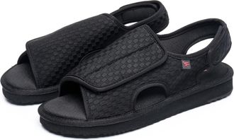 Generic Diabetic Sandals Men Extra Wide Fit Swollen Feet, Extra Diabetic Shoes For Swollen Feet, Breathable Mesh House Shoes (black, Adult, Men, 8, Numeric, U