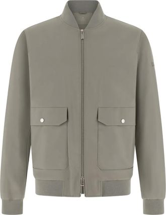 Boggi Milano flap technical bomber jacket - men - Fabric - M - Grey