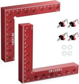 OEM Abrazadera De &Aacute;ngulo Recto, 2 Piezas De Tornillo De Banco En Forma De L De 90 Grados Para Carpinter&iacute;a, Abrazaderas De Esquina De 14 X 14 Cm Para Fijar