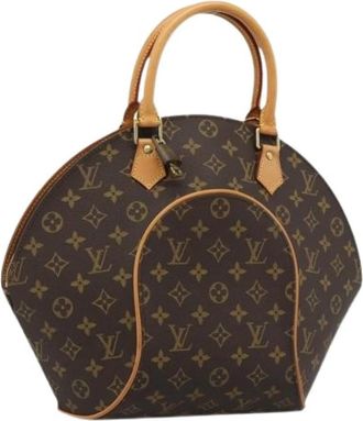Louis Vuitton Pre-owned Ellipse MM Handtas - Dames - Vintage Handtas - Bruin - ONE Size - Leer - Vintage