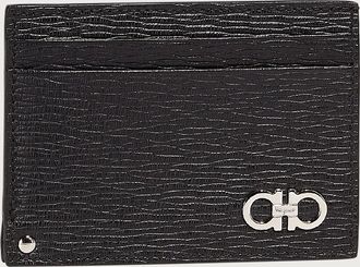 Ferragamo Uomo Porta carte di credito Gancini Nero