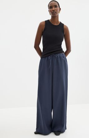 Contemporaine Womens Flowy lyocell elastic-waistband pant