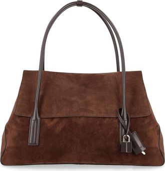 Tom Ford Structured Suede Lock Tote Bag